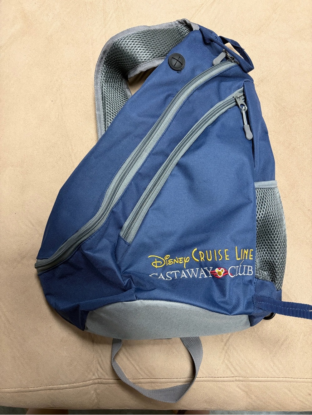 Disney Cruise Line Castaway Club Navy Sling Crossbody Backpack